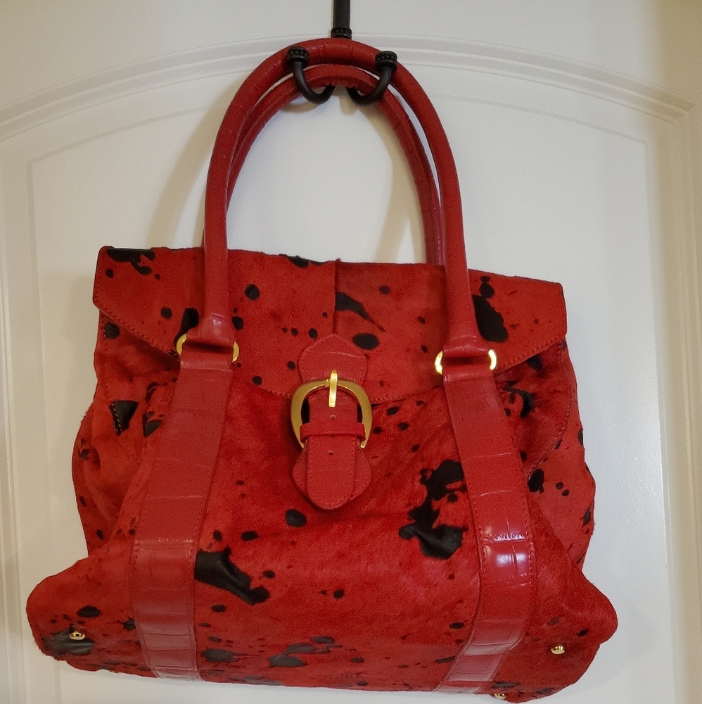 Vintage The Find Mohair/Leather handbag
